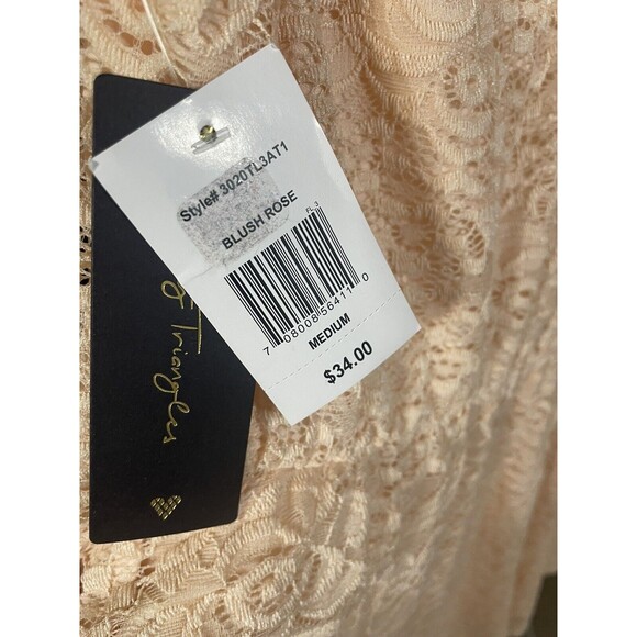 CITY TRIANGLES Blush Rose Sleeveless Dress with Lace Overlay Med Juniors Y2K-NEW - Picture 3 of 5